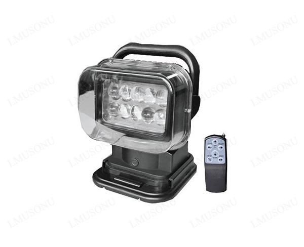 7" 30W Portable Wireless Remote Control LED Work Search Light with Magnetic Base