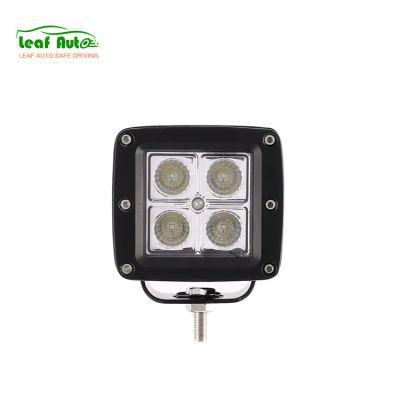 12V 24V 3X3 Inch LED Pods Fog Lights for Jeep Cherokee Xj Truck Wholesale 12W LED Work Light