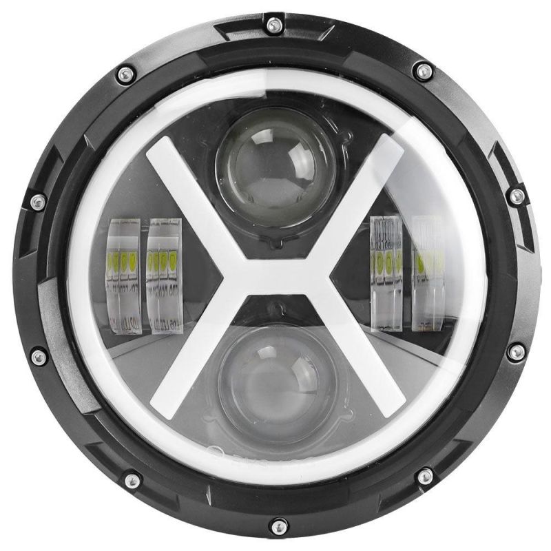Dxz 7 Inch Thick X Shape LED Driving Headlight for Jeep Wrangler Motorcycle Hummer