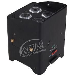4X18W 6in1 LED PAR Light with Battery Wireless DMX Control