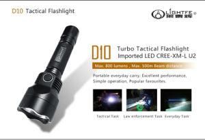 Factory Source Profession Tactical, Rechargeable, Dual Switch LED Flashlight for Hunting, Searching, Camping.