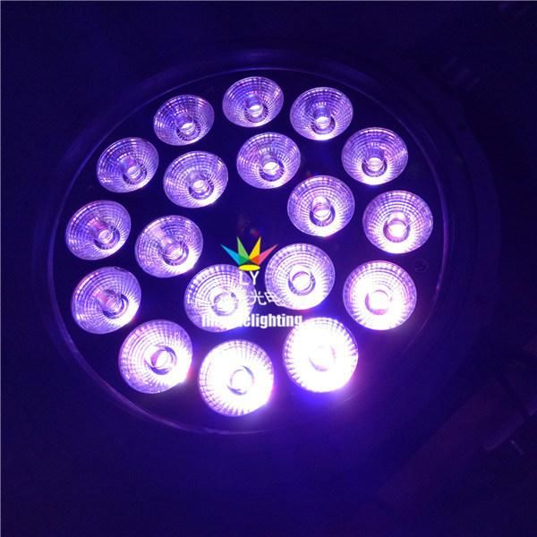 IP65 Outdoor 18X10W RGBW DMX512 LED PAR Can Light