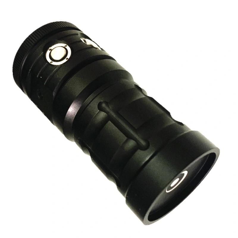 Built-in Battery Underwater Photography Fill Light Waterproof Video Torch COB Diving Flashlight