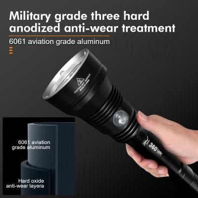 Conpex High Lumen Zoomable 5 Modes Water Resistant Light Camping Accessories Outdoor Gear Emergency Flashlights