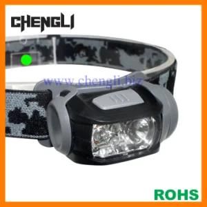 Chengli Samll 90lumens 1 CREE LED+3 Red LED Head Lamp with 3PCS AAA Size Battery (LA1231)