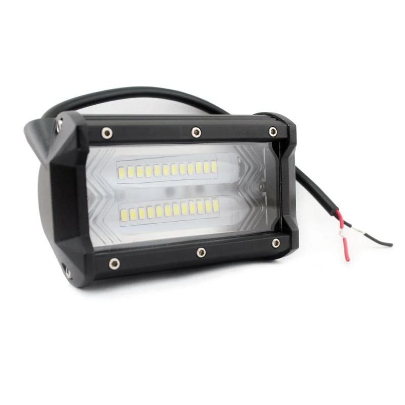 Offraod 5 Inch 72W Double Row Flood Bar LED Work Light for Trucks Jeep SUV