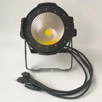 100W Ww Cw Sound Active COB Studio LED Stage PAR Can Light