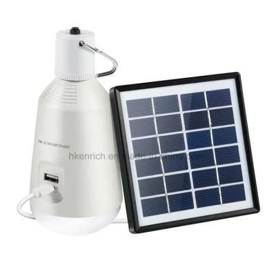 E27 7W Solar Rechargeable LED Emergency Bulb