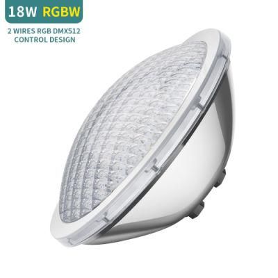 RGBW DMX Compatible DMX512 Control AC12V PAR56 LED Swimming Pool Light