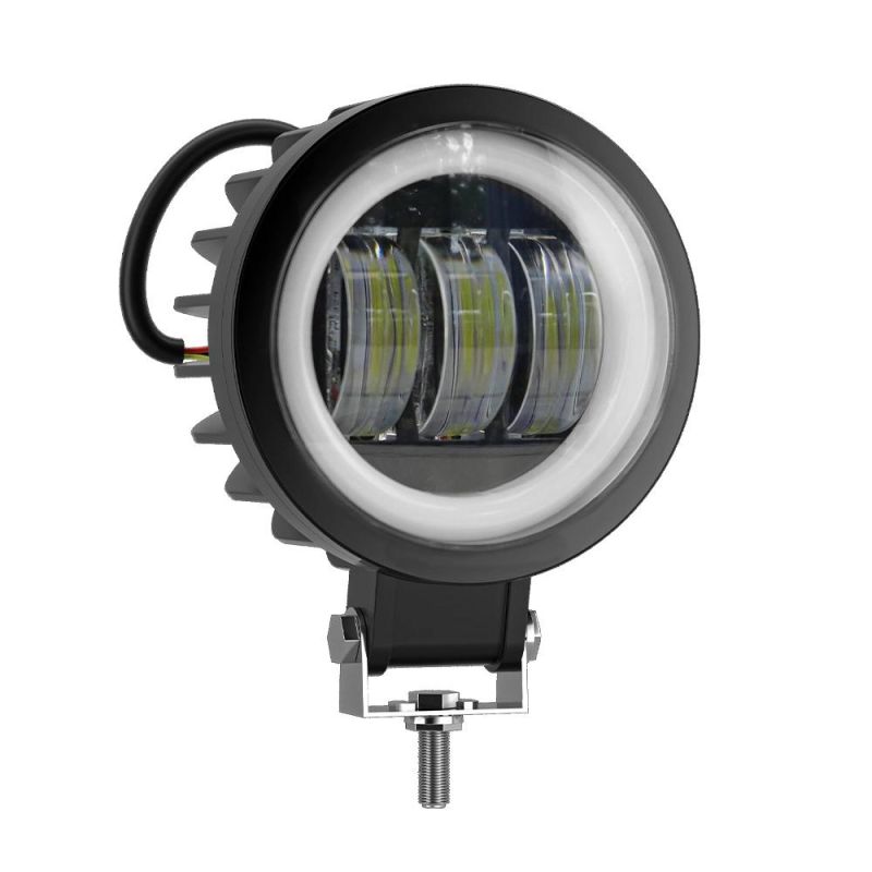 Dxz 7D 30W 12-24V Spot Light CREE COB Round Angel Eyes Work Light Car Parts Auto LED Accessories