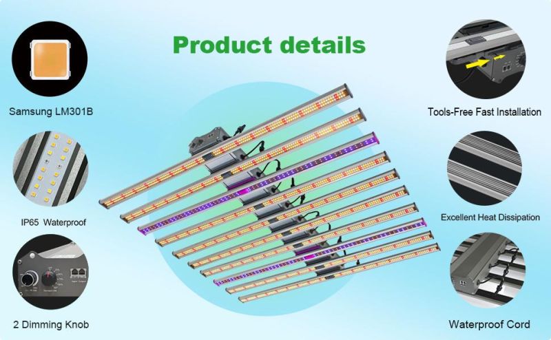 UL Listed LED Grow Light for Traditional Industrial and Commercial Applications