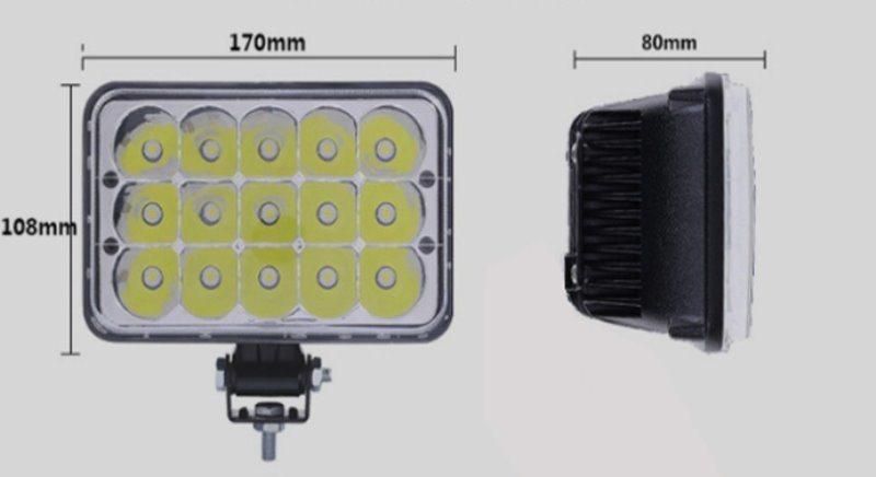 6.5inch 45W LED Work Light 12V~30V DC LED Driving Offroad Light for Boat Truck Trailer SUV ATV LED Fog Light Motorbike Light Waterproof