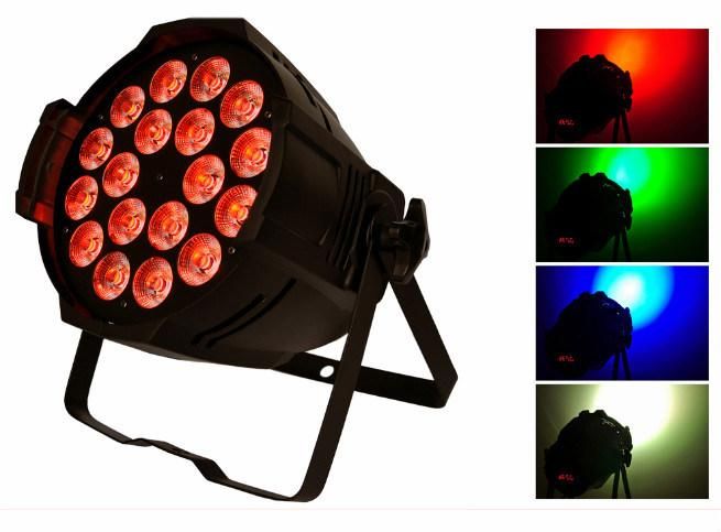 High Quality Aluminum Case View PAR Can 18PCS 12W 4in1 Full-Color Professional PAR Light for Stage Light Wedding Party Club