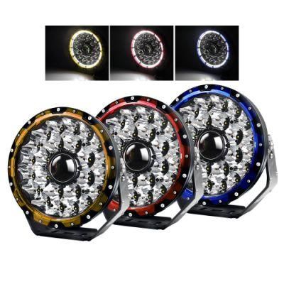 1lux@2000m Three Color LED Work Light off Road Truck Tractor SUV Round DRL 9 Inch Laser LED Driving Light