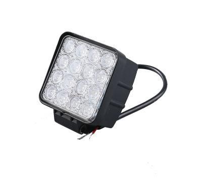 IP67 48W 65mm Thickness LED Suqare Work Light for Truck