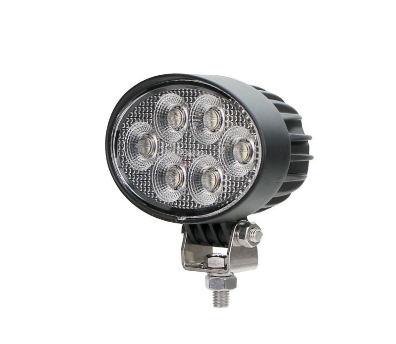 EMC Approved 24W Oval LED Flood Driving Work Light for Trucks