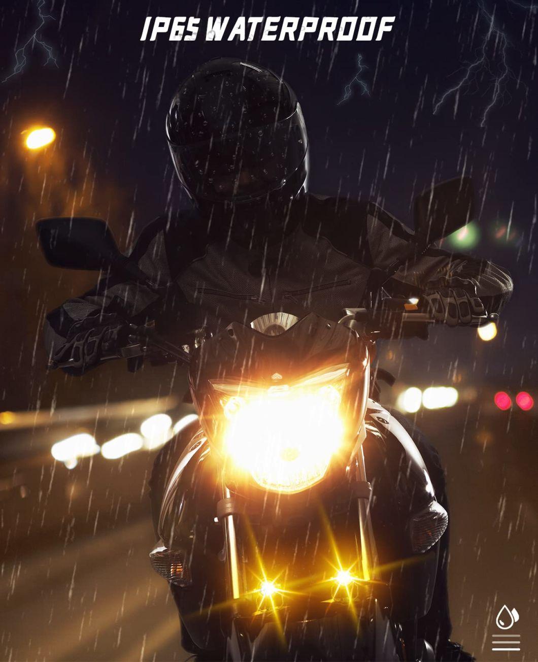 China Factory Supply Mini Driving Light Dual-Color White Amber Motorcycle LED Spotlights of Universal High Quality 30W