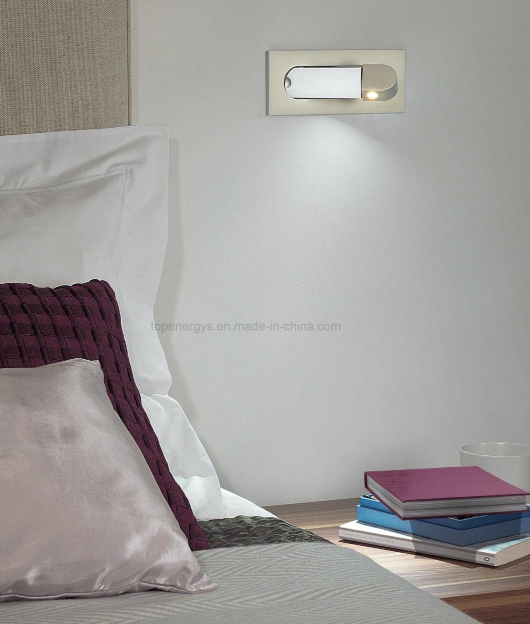 Rotatable LED Wall Lamp Bh-020 Decorative Adjustable Headboard Light Hotel Bedside Reading Light