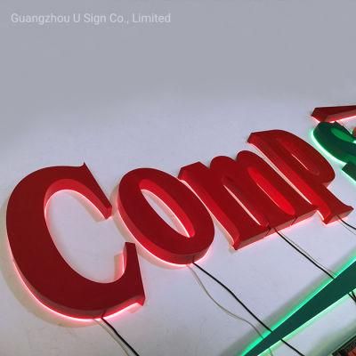 Illuminated Sign Outdoor 3D Stainless Steel Channel Letter LED Sign