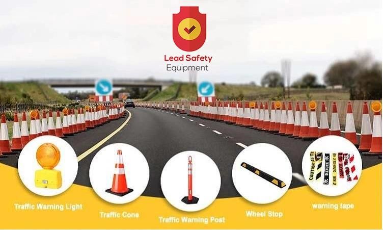 Traffic Cone Safety Emergency Barricade Caution Warning Light Lamp