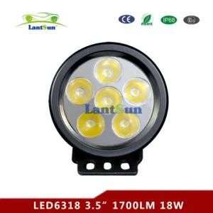 LED6318 Round 3.5&quot; Inch 18W LED Lamp for 4X4 Offroad, Truck, Tractor, Industrial Vehicle and Agricultral Vehicles