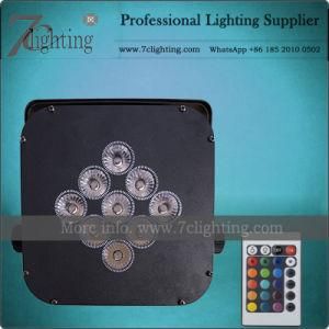 9X18W RGBWA+UV Wireless LED Lighting Portable Uplighting for Wedding