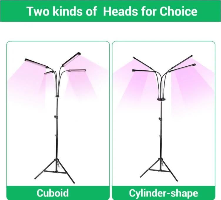 LED Growlight 24W 36W 60W 3 Lighting Modes 9 Level Dimmable with Tripod for Grow Tent Hydroponics