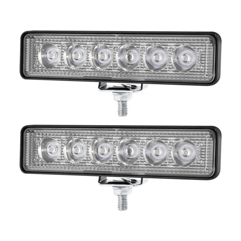 Dxz Factory 6LED 18W Long Strip Daytime Running Light Auxiliary Light off-Road Vehicle Modified Thin Lamp