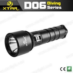 High Quality 18650 Exclusive Amphibious Flashlight for Diving, Daily Used and Fishing (XTAR D06)