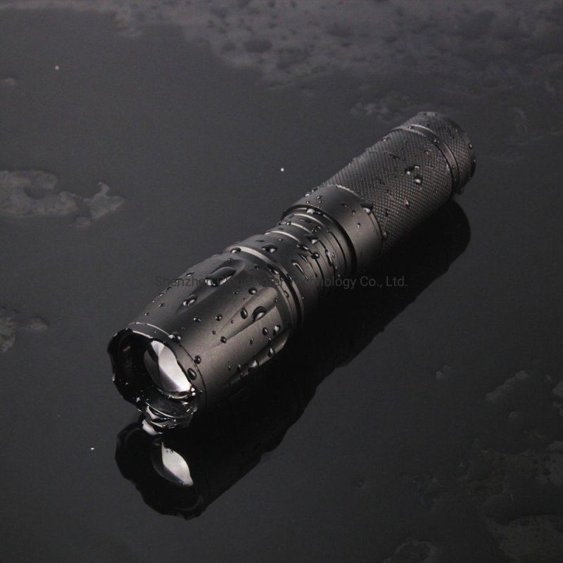 Zoomable 5 Modes Rechargeable LED Torch Flashlight LED Flashlight Torch Tactical LED Flashlight
