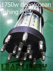 Deep Drop Commercial Fishing Boat LED Fish Gathering 1750W LED Fishing Light with 30m Wire