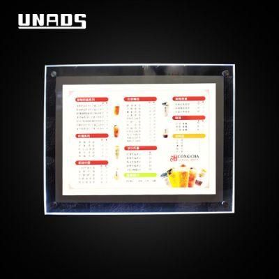 Delicate Crystal LED Light Box as Advertising Device for Indoor Promotion Advertising Useage