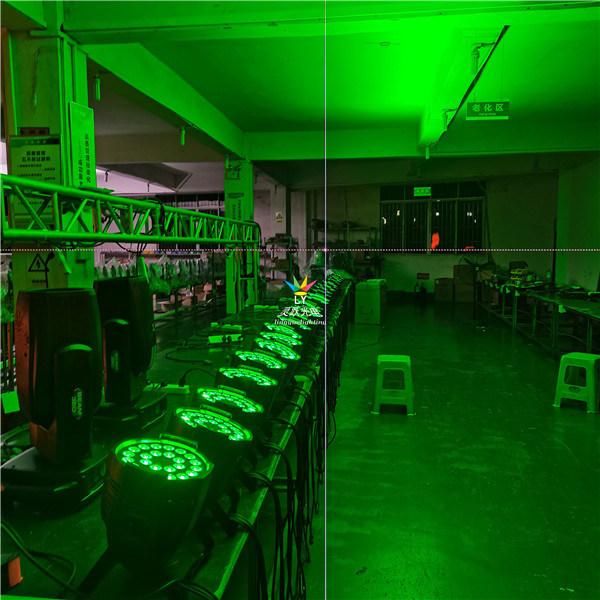 Indoor 24X18W Rgbwauv 6in1 DJ Disco DMX LED PAR Can Stage Light