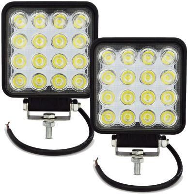 High Power Square Working Lamps Compatible with Jeep Agricultural Tractors