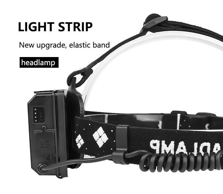 USB Rechargeble Outdoor High Light Telescopic Zoom Xhp70 Headlamp