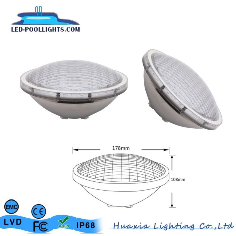 316 Stainless Steel IP68 RGB 35W PAR56 Underwater LED Swimming Pool Light for for Piscina