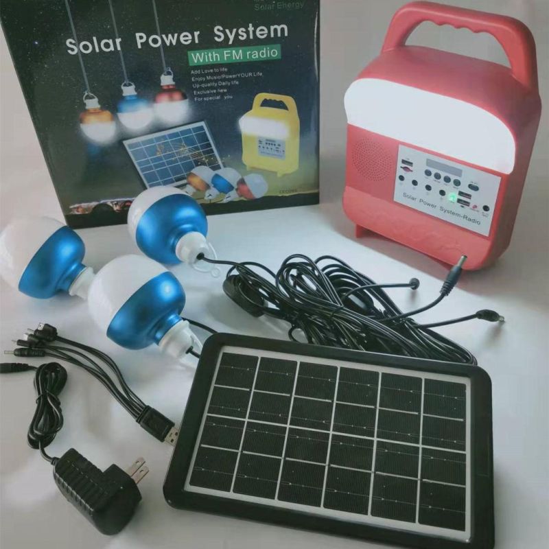 Solar Panel Power Kit From Global Sunrise Lights Manufacture Solar Home Emergency LED Kit