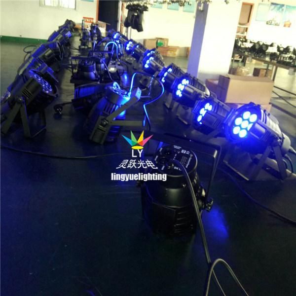 Ce RoHS Stage RGBW Flat Mini 7*15W LED PAR Light