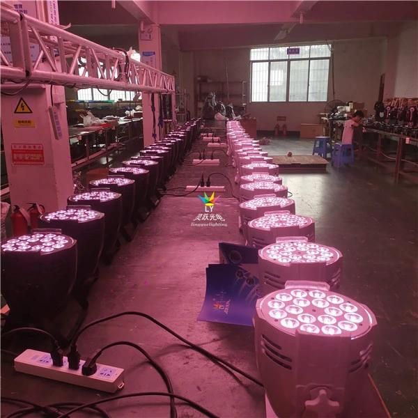 Professional Stage 18X18W RGBWA UV LED PAR Can Lights for Weddings