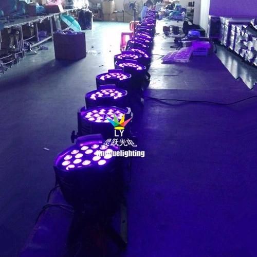 DMX Stage 18X18W LED Wash RGBWA UV 6in1 Zoom PAR 64