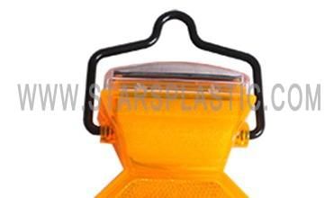 Temporary Driveway Lamp Long Visibility Traffic Barricade Signal Solar Powered LED Mobile Intelligent Flashing Warning Light