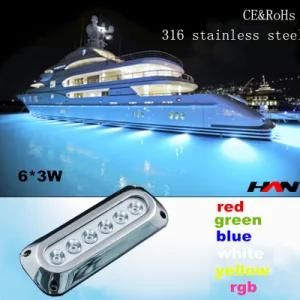 IP68 18W Underwater Boat LED Lights