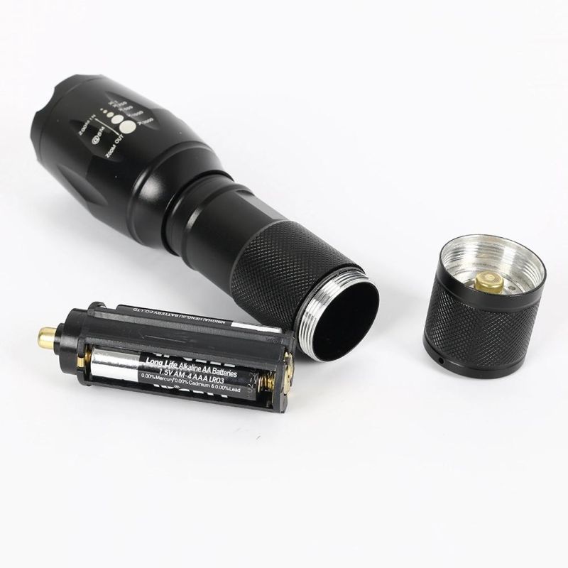 Yichen Promotion Zoomable LED Flashlight Torch Portable Tactical Flashlight