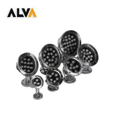 AC12V IP68 Stainless Steel 36W Single Color or RGB LED Swimming Pool Light