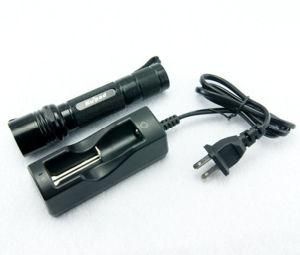 Waterproof 3W CREE Q5 Aluminum LED Police Torch Light with 18650 Battery