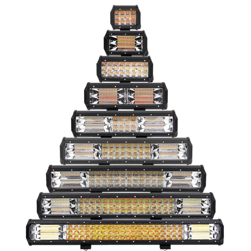 Dual Color 36W 72W 108W 180W 216W 252W 288W 324W 360W 396W 432W Truck LED Offroad Light Bar