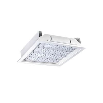 160W 200W IP65 Gasolinera Luminarie LED Ceiling Recessed Canopy Light