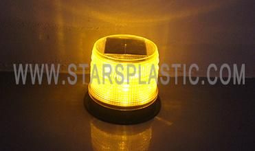 Solar LED Strobe Beacon Warning Light for Road Safety