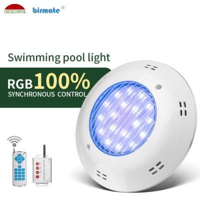 RGB Color 25W LED Surface Mounted LED Swimming Pool Light Structure Waterproof