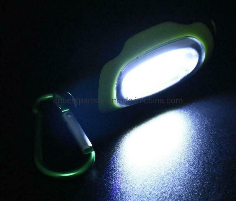 Wholesale Emergency LED Torch Lamp Portable Magnetic Camping Keychain Torch Light Hot Sale Battery COB LED Flashlight for Outdoor